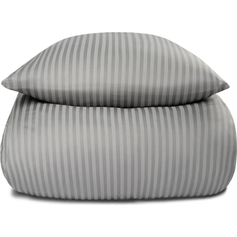 Borg Living baby sengetøj 70x100 cm i bomuldssatin, lysegrå