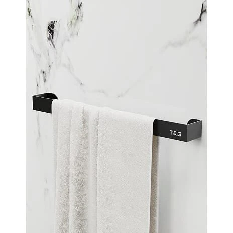 T&B Håndklædestang mat sort 52 cm