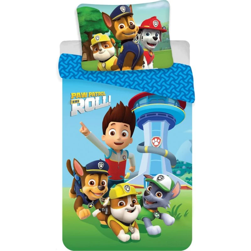 Paw Patrol sengetøj 140x200 cm – vendbart 100% bomuld