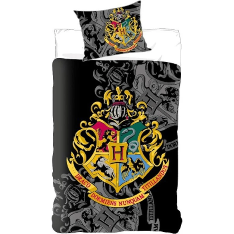 Harry Potter sengesæt 140x200 cm – Hogwarts våbenskjold