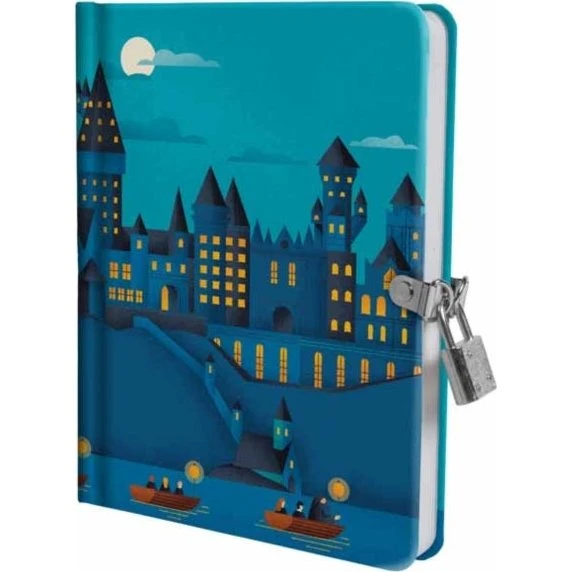 Harry Potter: Hogwarts Castle At Night Lock and Key Diary