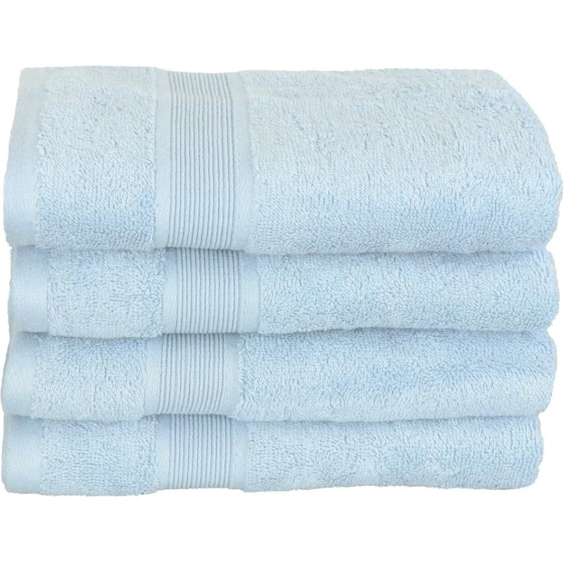 Bambus håndklæde 50x100 cm – Lys blå, 60/40 (550 g/m²)