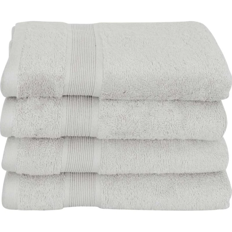 Bambus Håndklæde 50x100 cm - Lys grå (60% bambus)