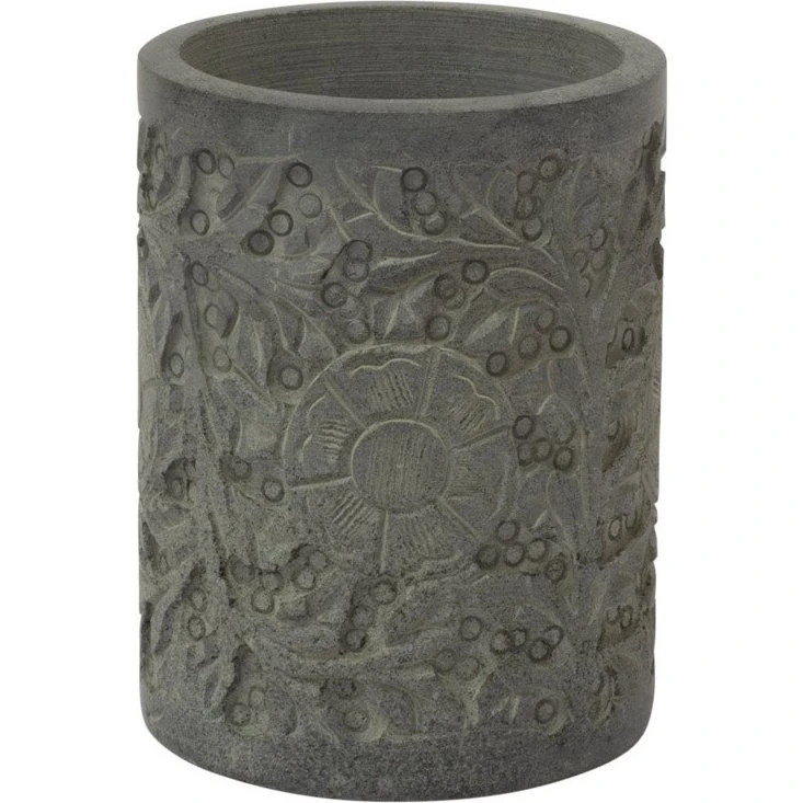 Tandbørstekrus i sten Borås Cotton – Grå 11x8 cm