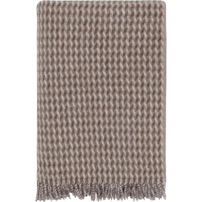 Høie Teide uldplaid 100% ren ny uld 120x180 cm