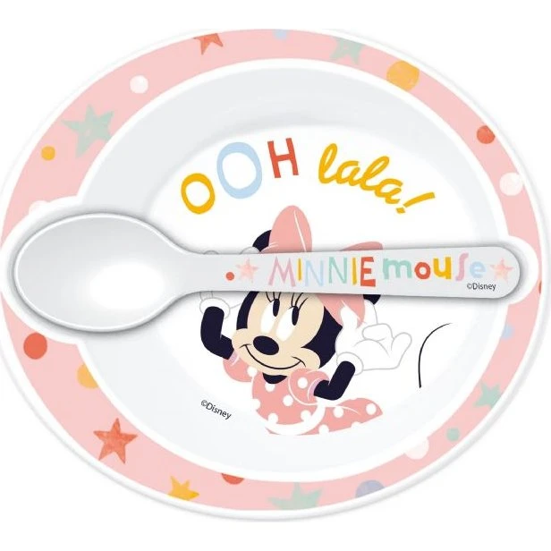 Minnie Mouse 2-delers børnesæt – skål og ske