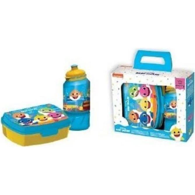 Baby Shark madkassesæt 2 dele – madkasse + drikkedunk