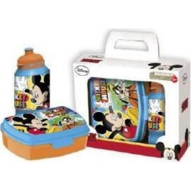 Disney madkassesæt med drikkedunk – Mickey & Fedtmule