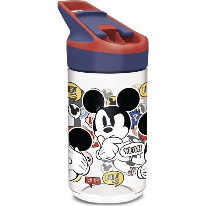 Mickey Mouse drikkedunk 480 ml med flip og sugerør