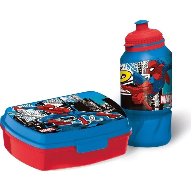 Spiderman madkassesæt 2 dele – madkasse & drikkedunk