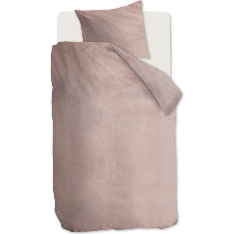 Beddinghouse flonel sengesæt 140x220 cm – mørk rosa