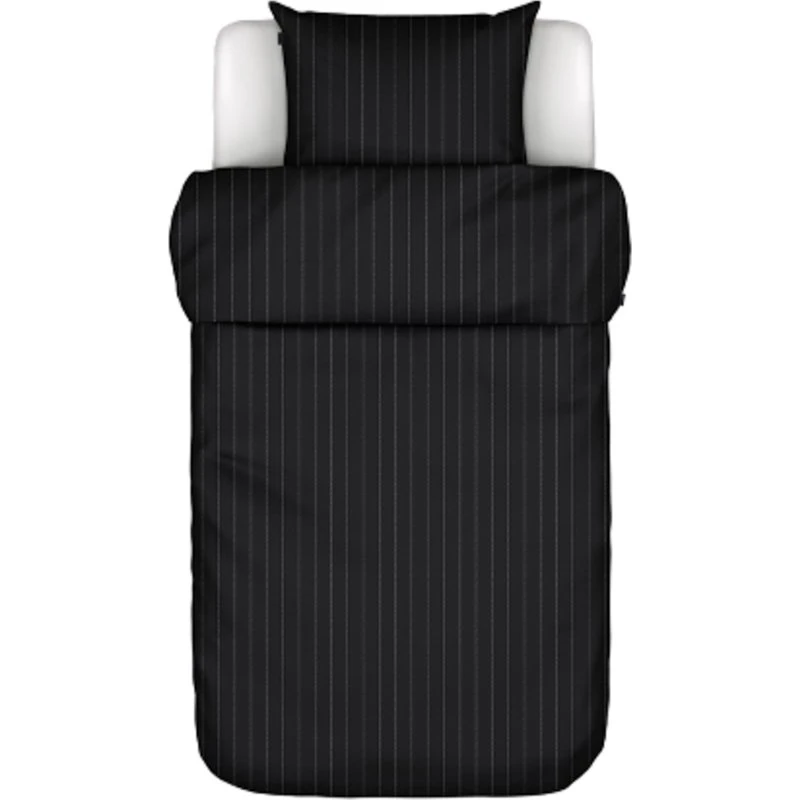 Marc O'Polo Jora sengetøj 140x220 cm – sort bomuldssatin