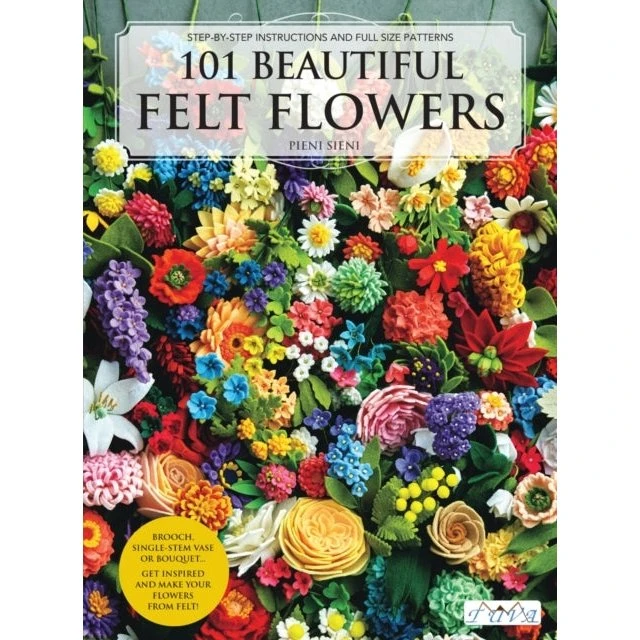 101 Beautiful Felt Flowers - Guide til filtblomster