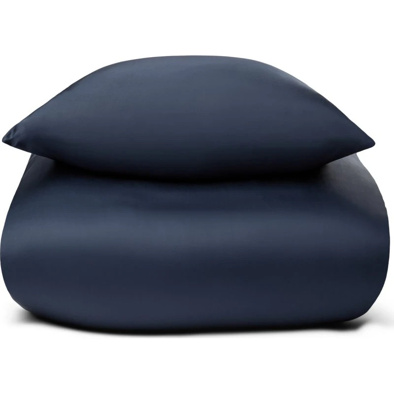 Bambus sengetøj 240x220 cm - 100% bambus, mørkeblå