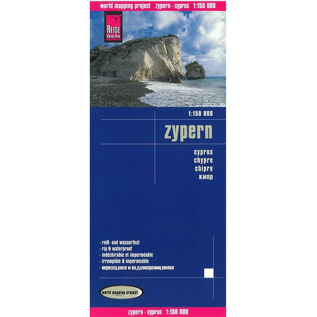 Reise Know-how Cyprus - Engelsk rejseguide/kort