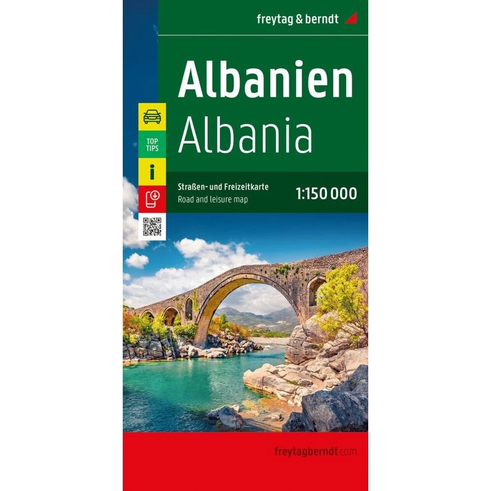 Freytag & Berndt Albanien Turistkort 1:150.000 (Engelsk)