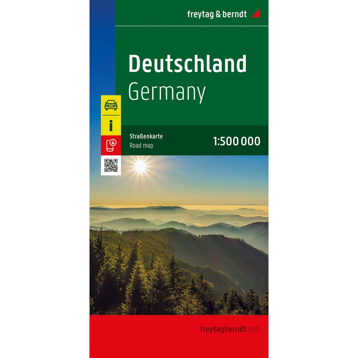 Freytag & Berndt Tyskland Vej-vejkort (Skala 1:500.000)