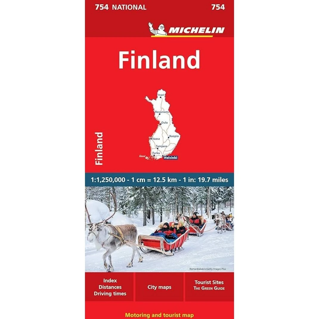 Michelin Kort - Finland - Engelsk udgave