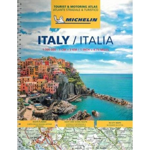 Michelin Italy Tourist and Motoring Atlas - A4 Spiral