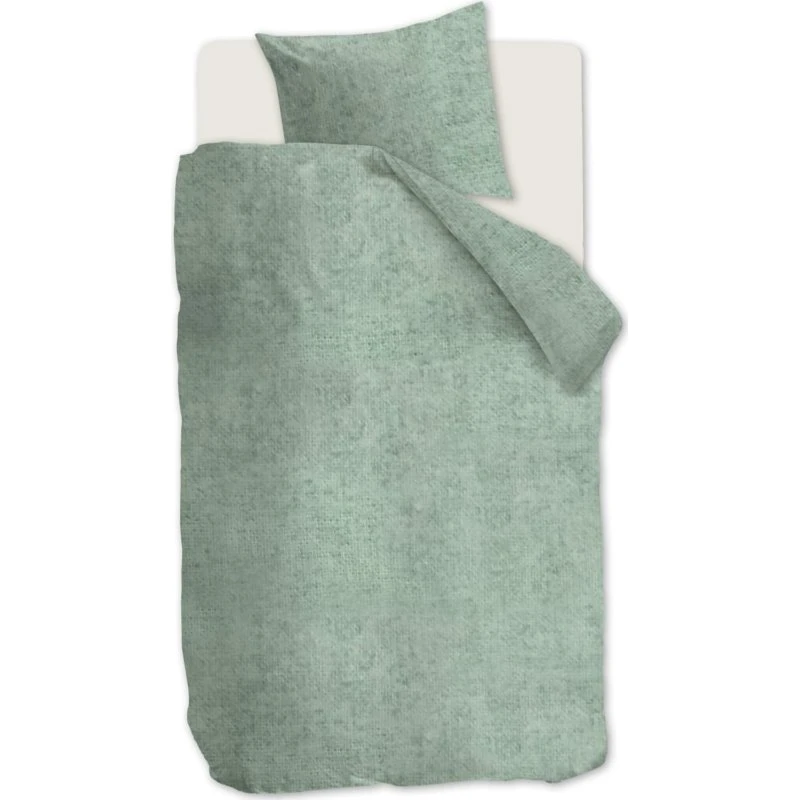 Beddinghouse Flonel sengesæt 140x200 – Grågrønt