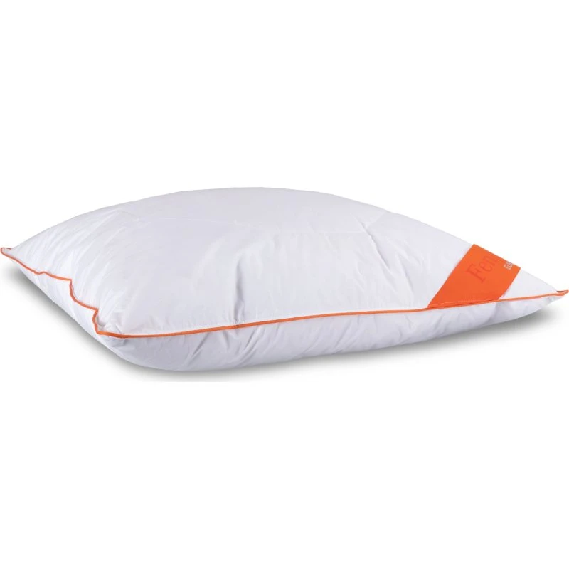 Økologisk lav gåsedunspude 60x63 cm - 3 kamre