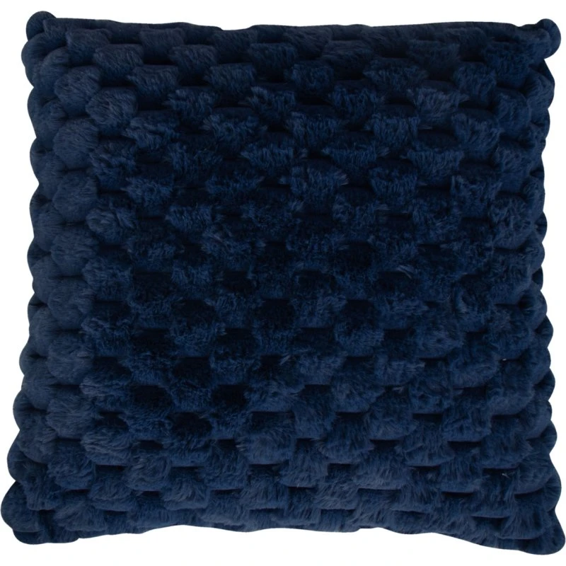 Nordstrand Home faux fur pyntepude 45x45 cm - blå
