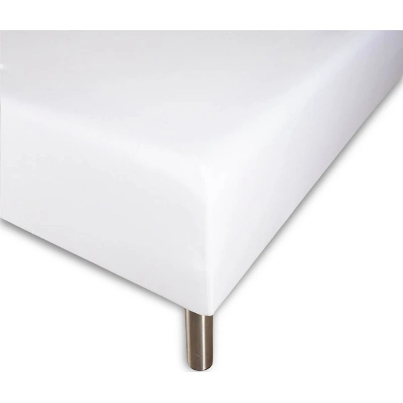 Faconlagen 90x200x40 cm 100% bomuld - Hvid