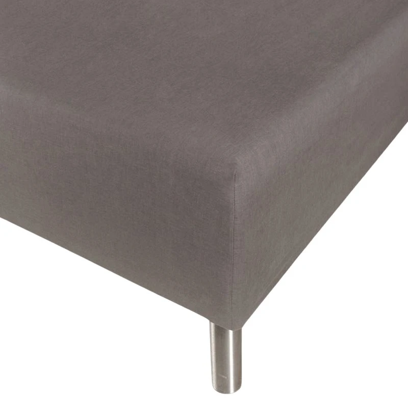 Faconlagen 180x200x40 cm - 100% bomuld, antracit