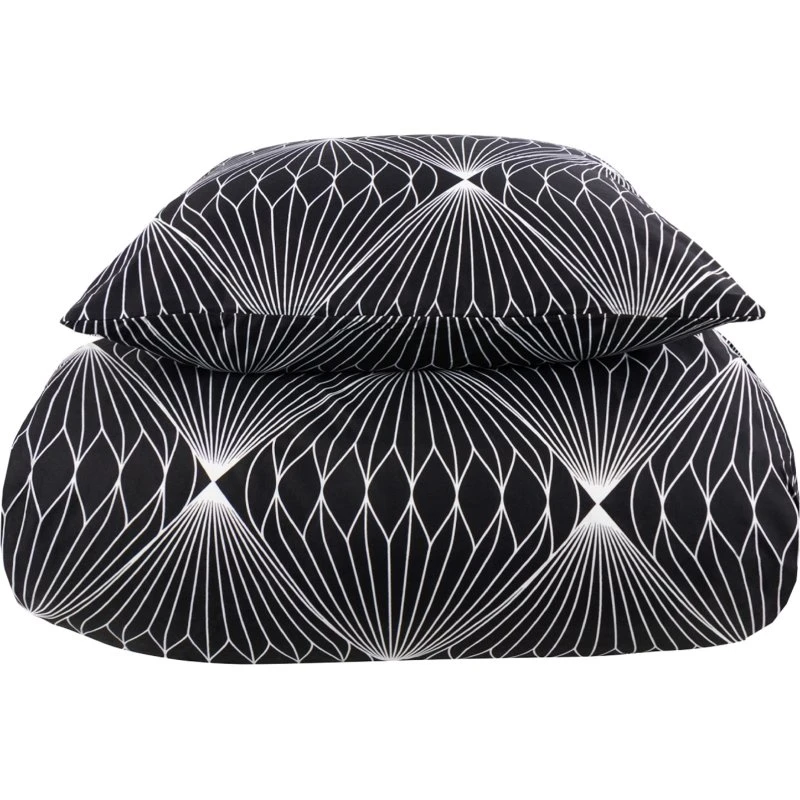 IN Style Diamond sengesæt 140x200 cm - sort