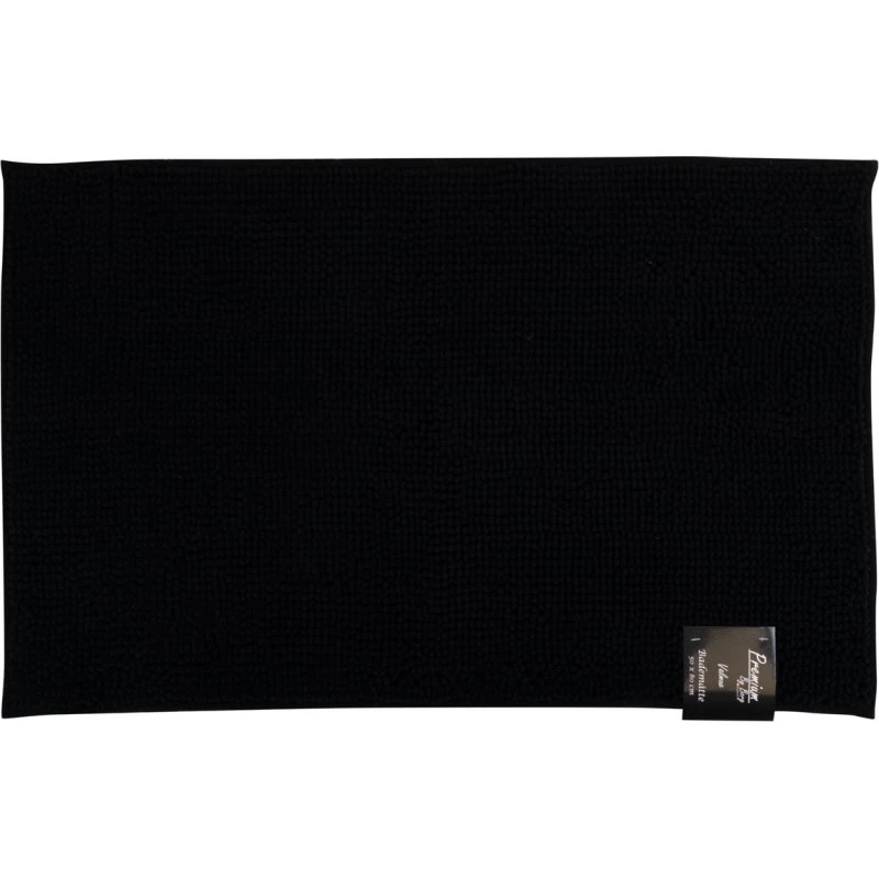 Bademåtte 50x80 cm - Sort, skridsikker - Premium By Borg