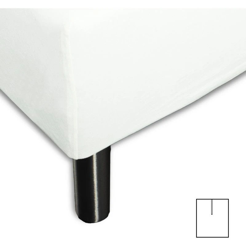 Splitlagen U-Split 160x200 cm - Off White (Bomuld)