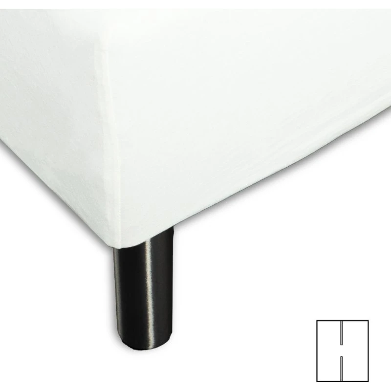 Splitlagen H-split 180x200 cm Offwhite – 100% bomuld