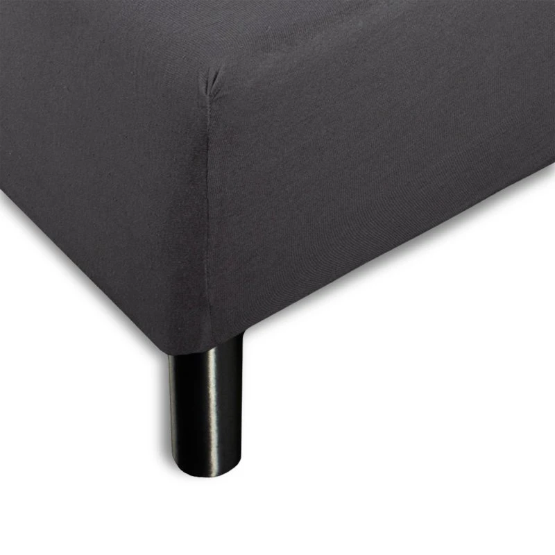 Stræklagen 70x200 cm – Antracitgråt jersey, 100% bomuld