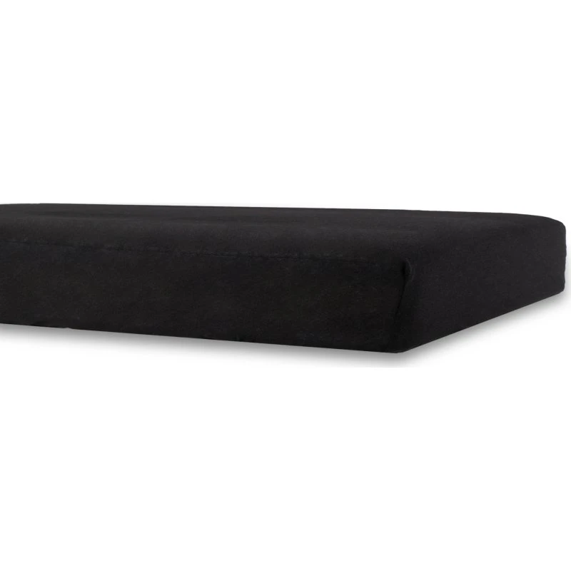 Faconlagen til barnevogn 36x98 cm - Sort jerseylagen