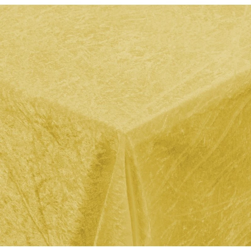 Gul velourdug 150x300 cm - nervøs velour (Borg Living)