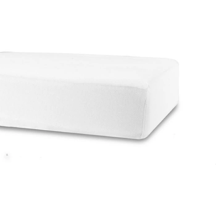 Stræklagen 70x140 cm Hvid – 100% bomuld jersey