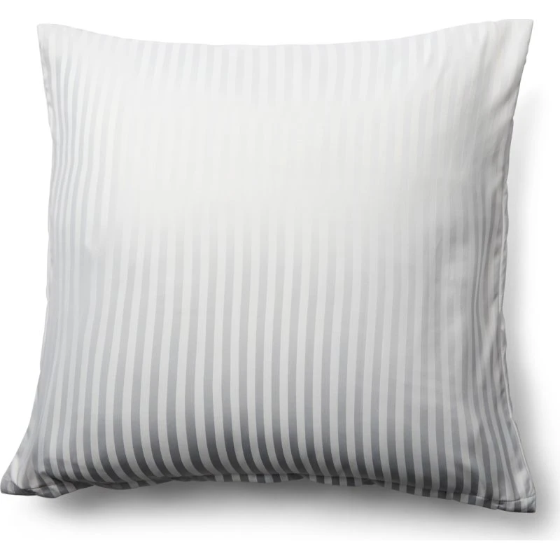 Pudebetræk 60x63 cm i mikrofiber - Hvid, stribet