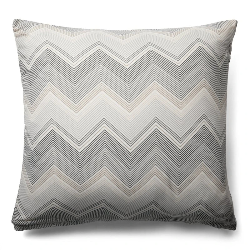 Pudebetræk 60x63 cm, grå zig-zag (Microfiber)