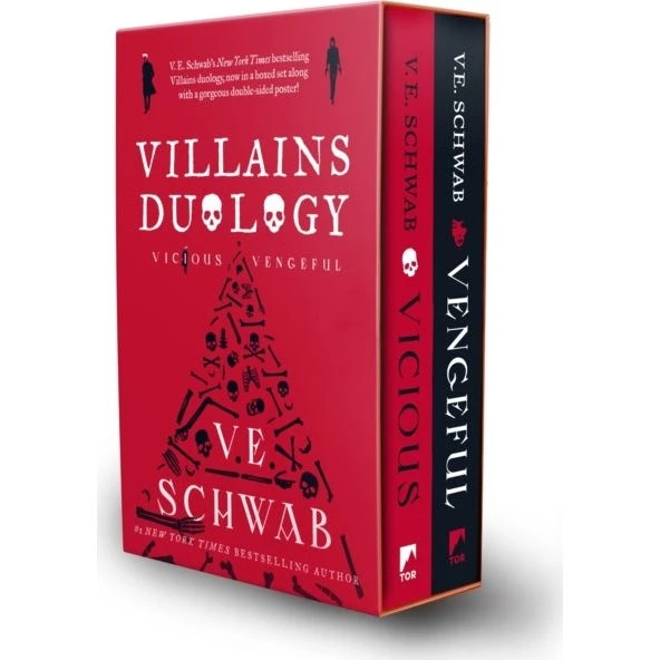 V. E. Schwab: Villains Duology Boxed Set med plakat