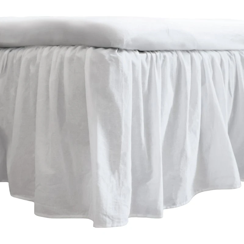 Kappelagen 180x200 cm 45 cm høj – 100% bomuld, hvid