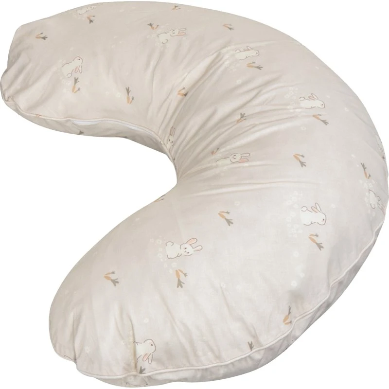 Ammepude U-form Beige med Kaninprint 73x53 cm – Nordstrand