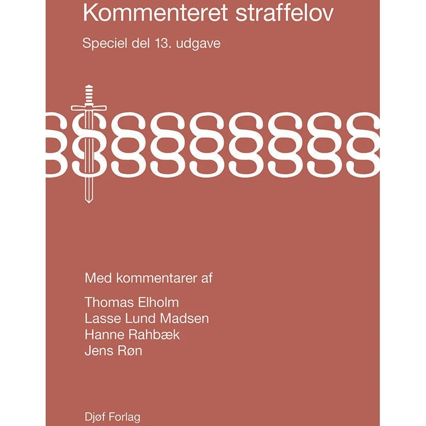 Kommenteret straffelov - Speciel del