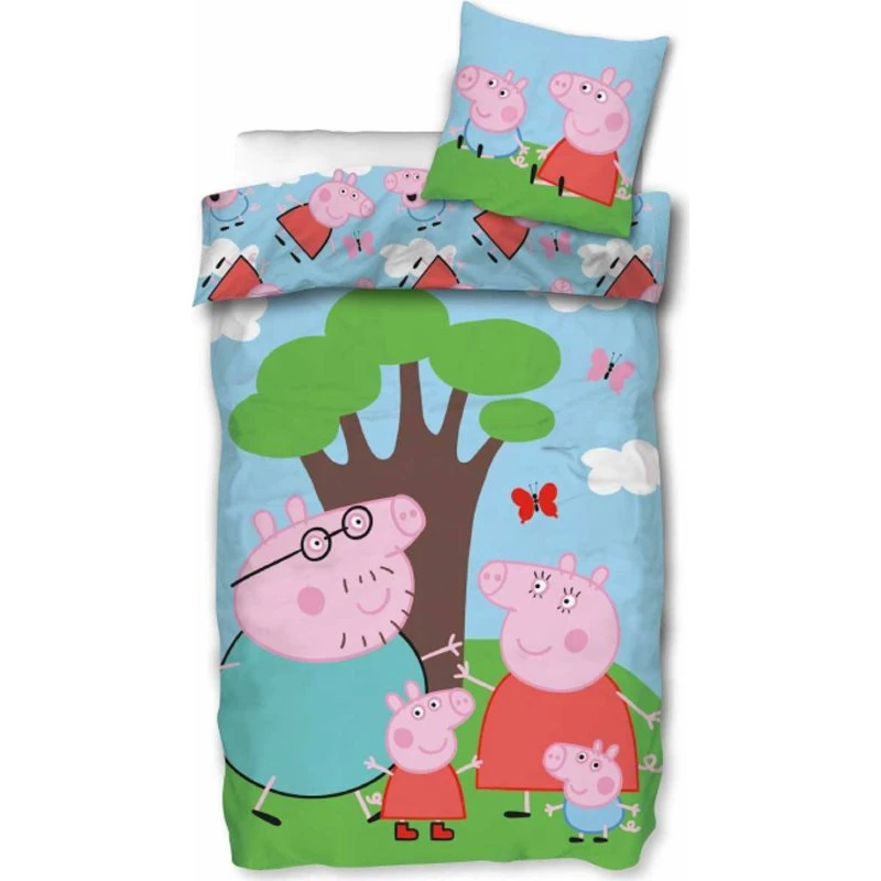 Junior sengetøj Gurli Gris 100x140 cm – 100% bomuld