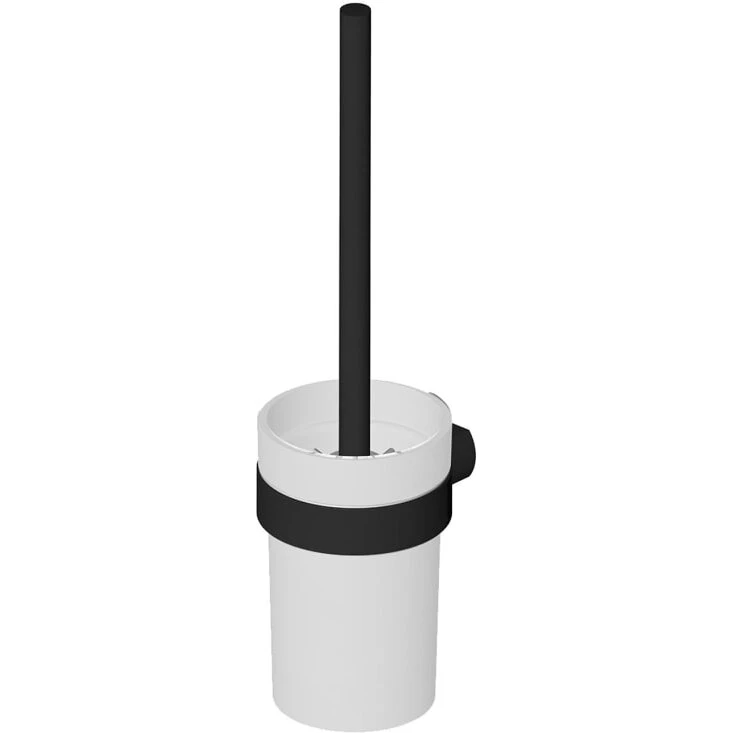 Gustavsberg Square vægmonteret toiletbørste, mat sort