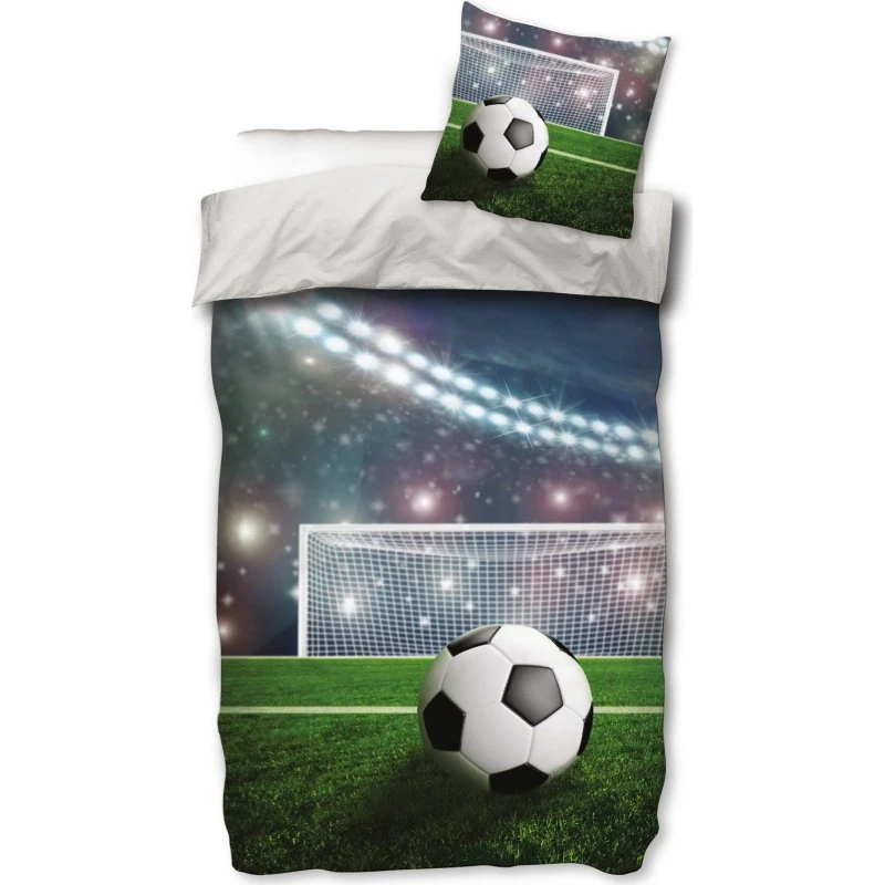 Fodbold sengetøj 150x210 cm - Stadion (100% bomuld)