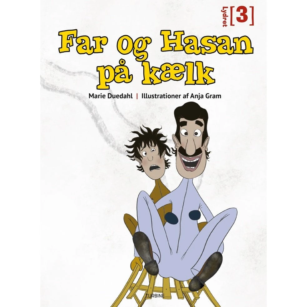 Far og Hasan på kælk - Marie Duedahl - Turbine