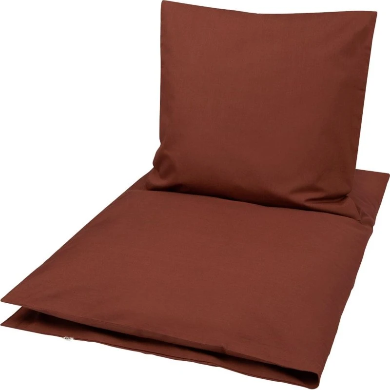 Baby sengetøj 70x100 cm - Solid Fudge (økologisk)