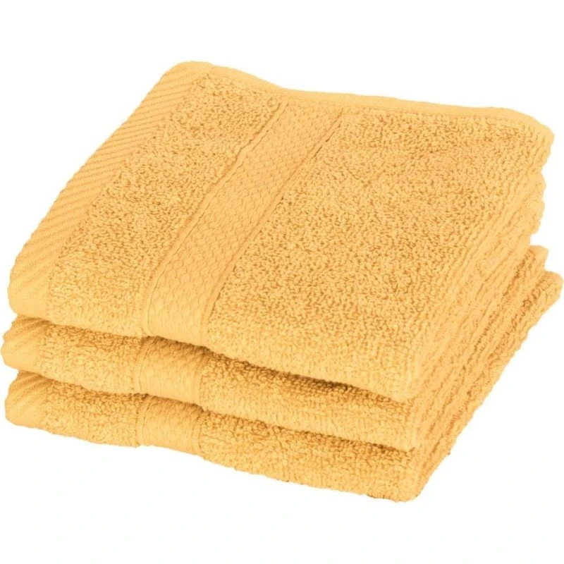 Egeria vaskeklud 30x30 cm - Diamant, gul (100% bomuld)