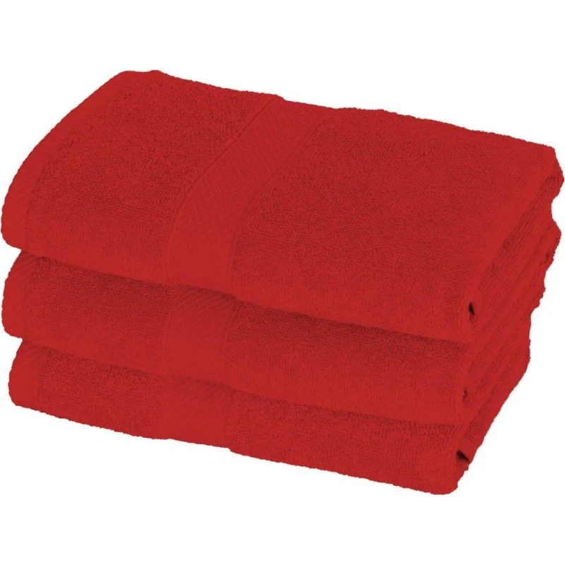 Egeria Diamant Håndklæde 50x100 cm – Rød, 500 g/m²