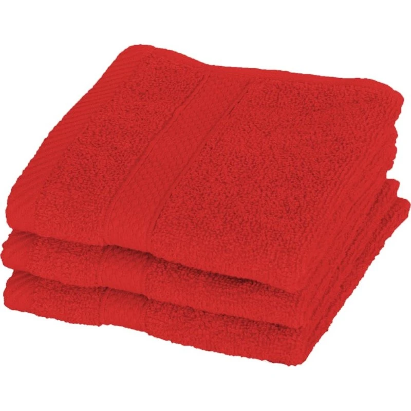 Egeria Vaskeklud 30x30 cm Diamant – Rød, 100% Bomuld